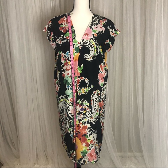 Lauren by Ralph Lauren Floral dress short sleeve black Size 6 - Picture 8 of 10